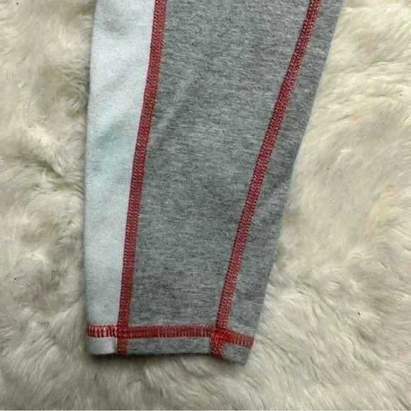 GAP Brushed Jersey Sweatpants  / Leggings Grey / White / Red Size Small - Picture 8 of 16